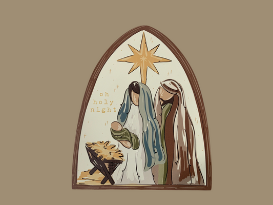 Nativity Wood Block