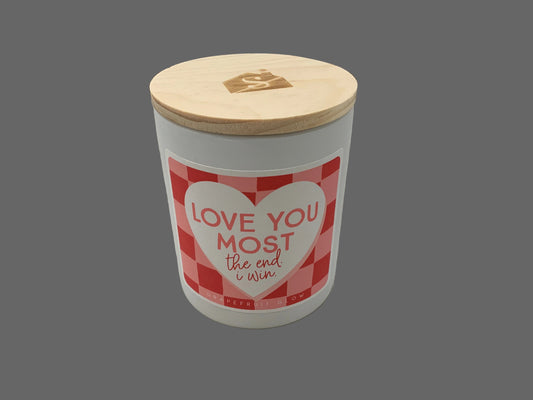Love Most Checkers Candle