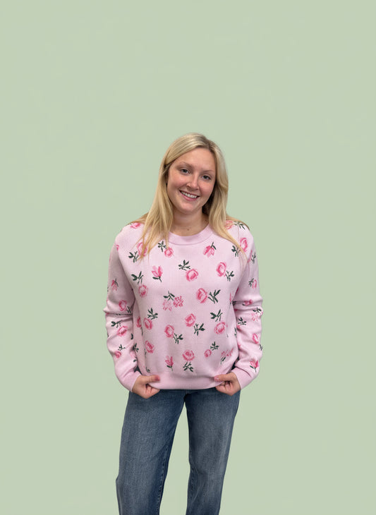 Pink Peony Sweater (117)