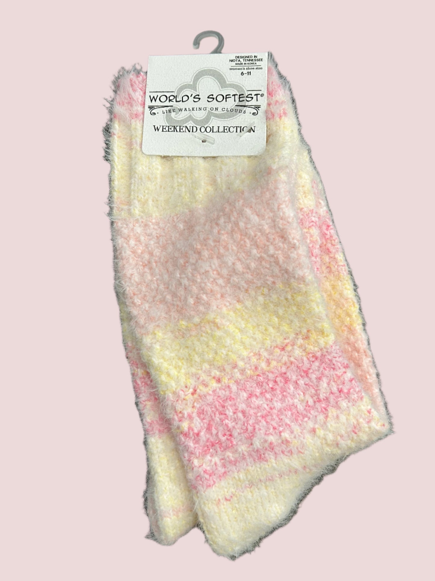 Pink Lemonade Crew Socks