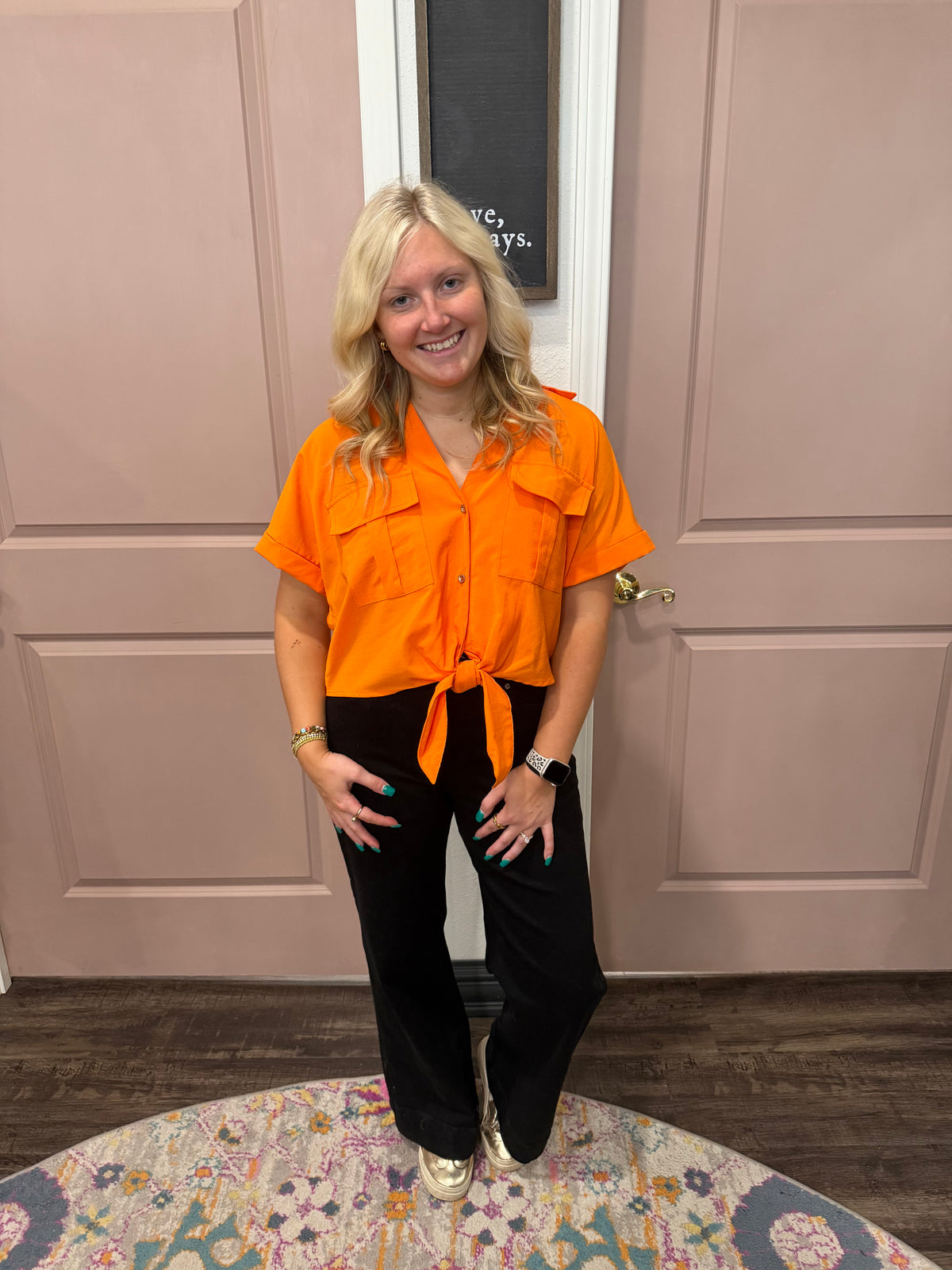 The Orange Rush Blouse (117)