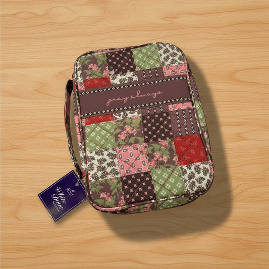 Brown Patchwork Bible Cover