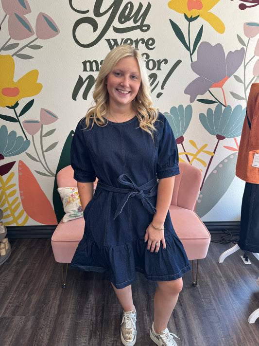 Midnight Stitched Dress