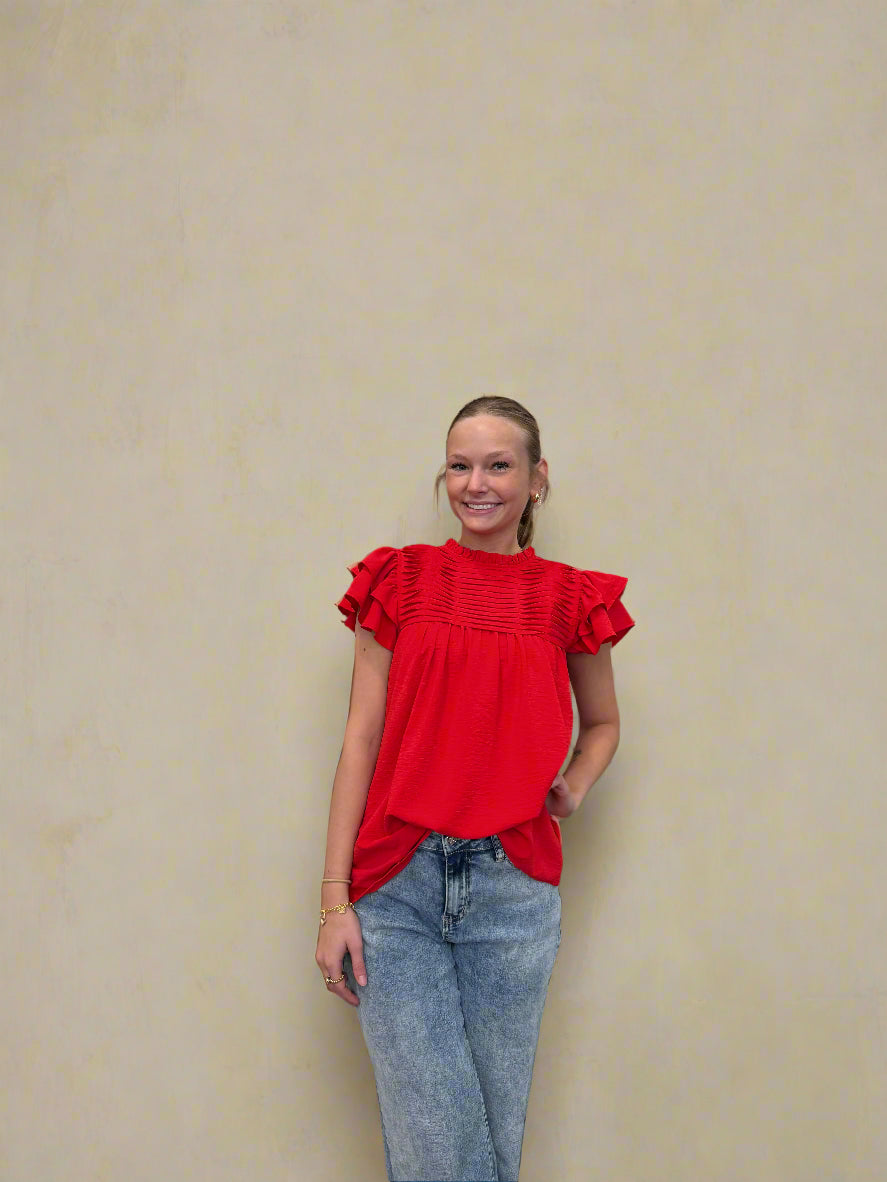 Everyday Red Blouse