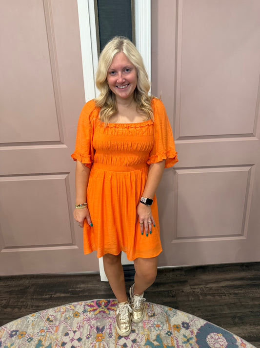 Sunset Square Neck Dress (117)
