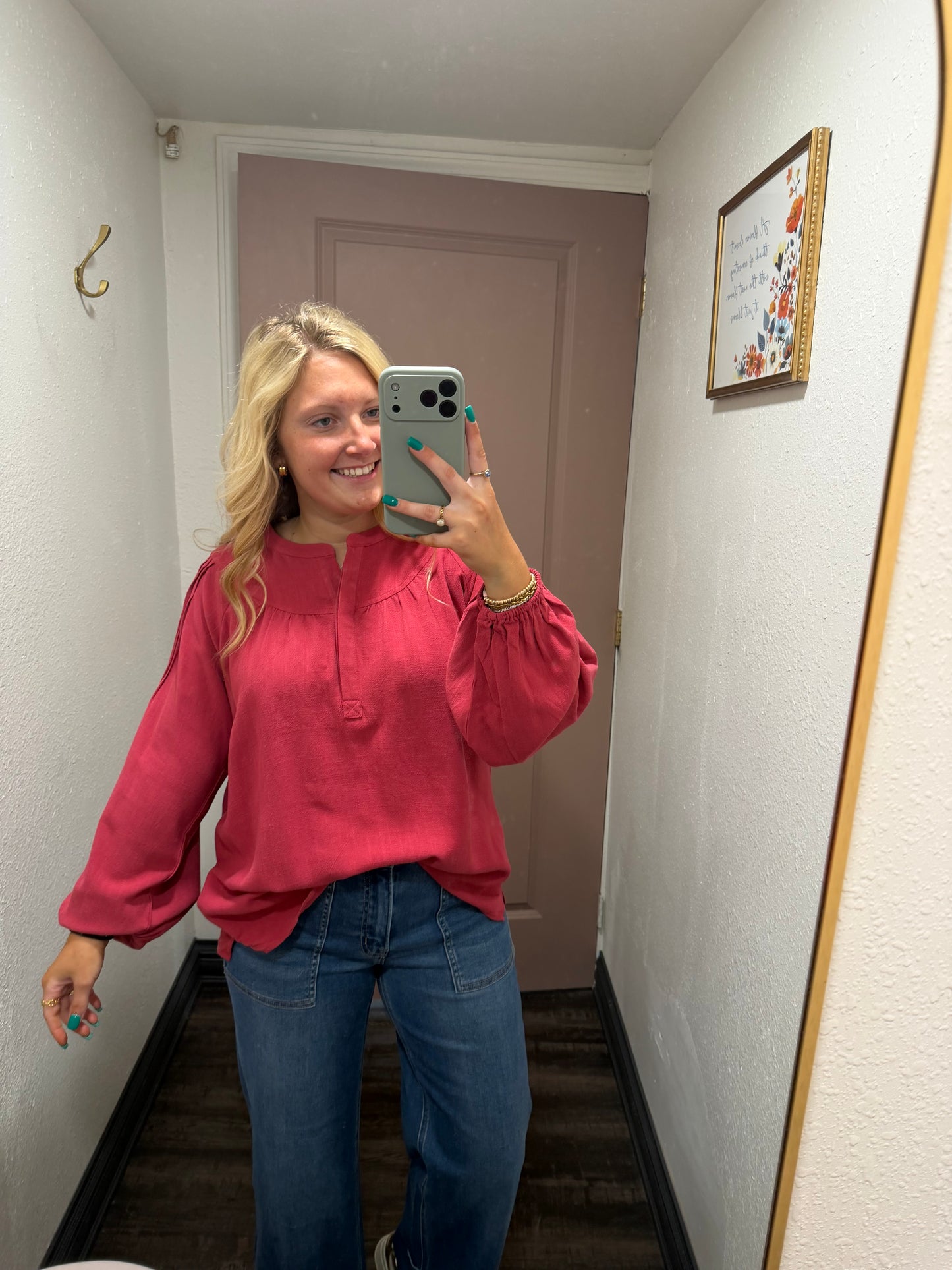 Lovely Layers Berry Blouse