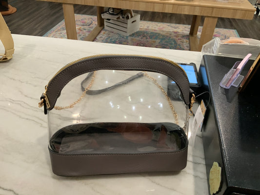 Grey Clear Stadium Bag