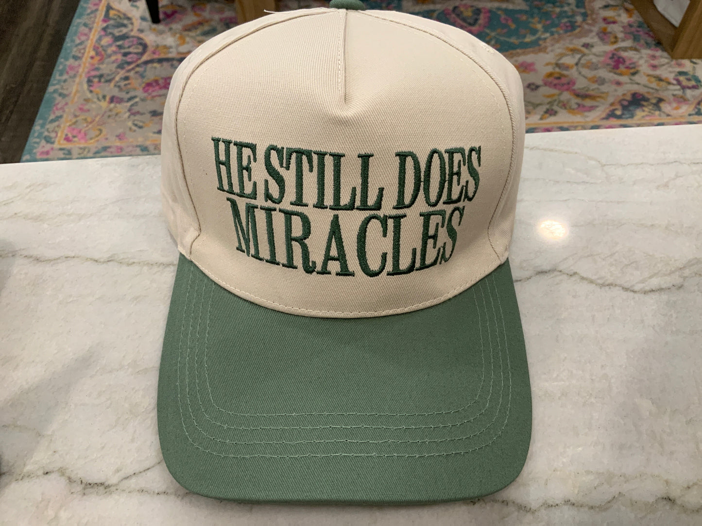 He Still Does Miracles Hat - Green