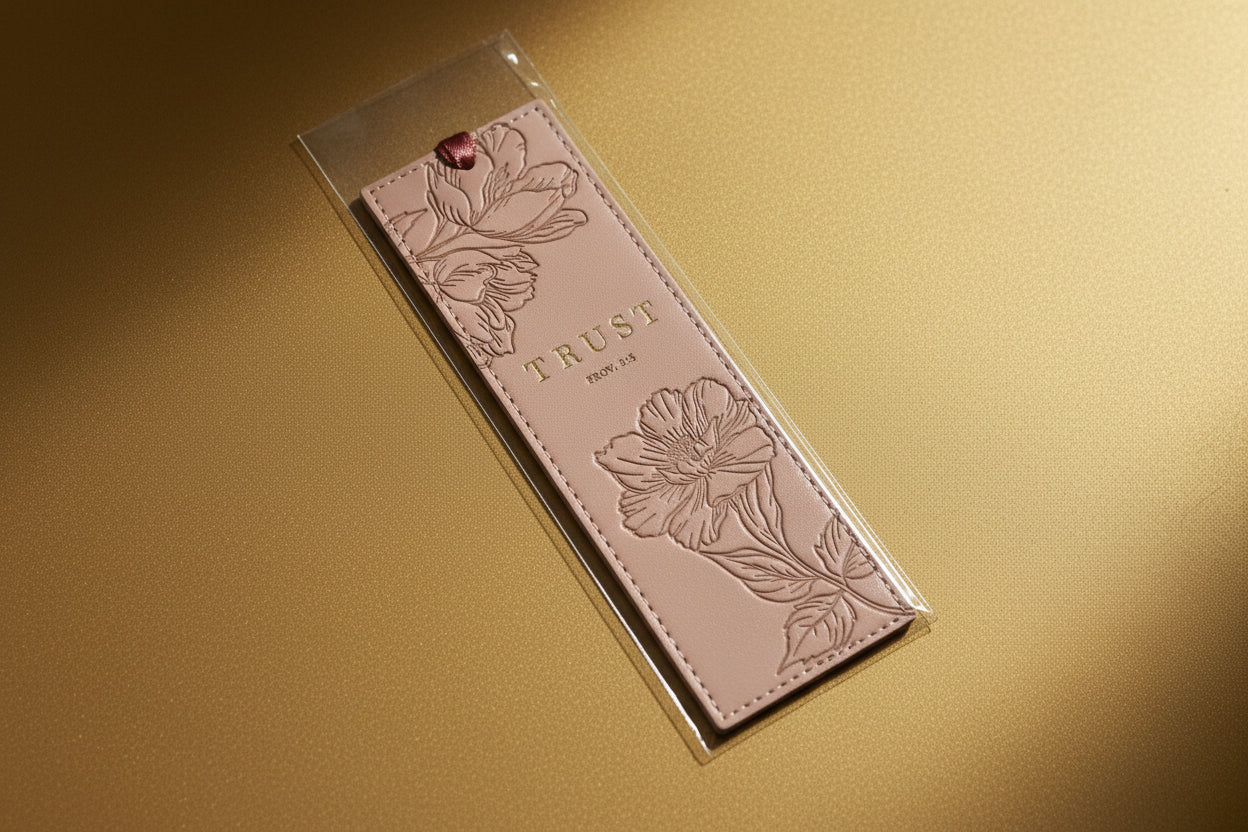 Pink Trust Proverbs Bookmark