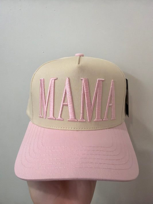 MAMA Pink Embroidered Hat (117)