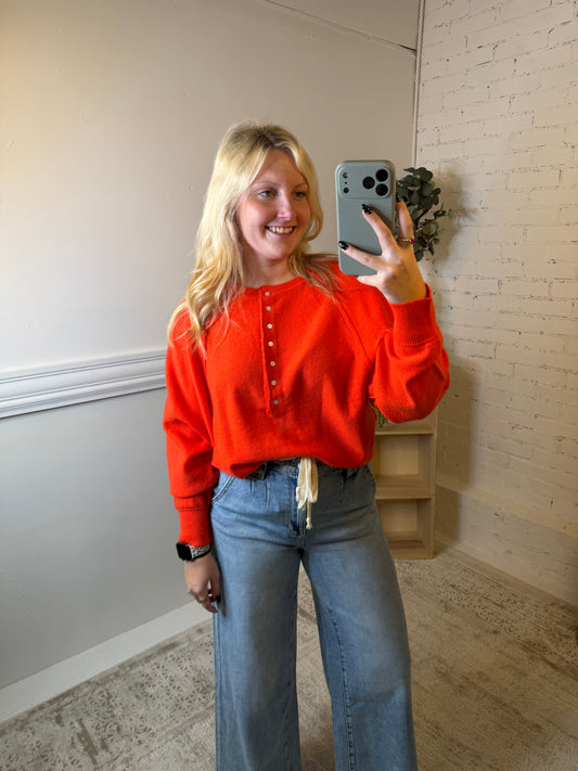 Sideline Orange Sweater