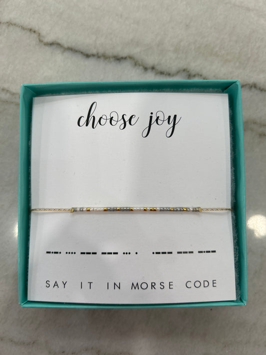 Choose Joy Bracelet - Dot & Dash