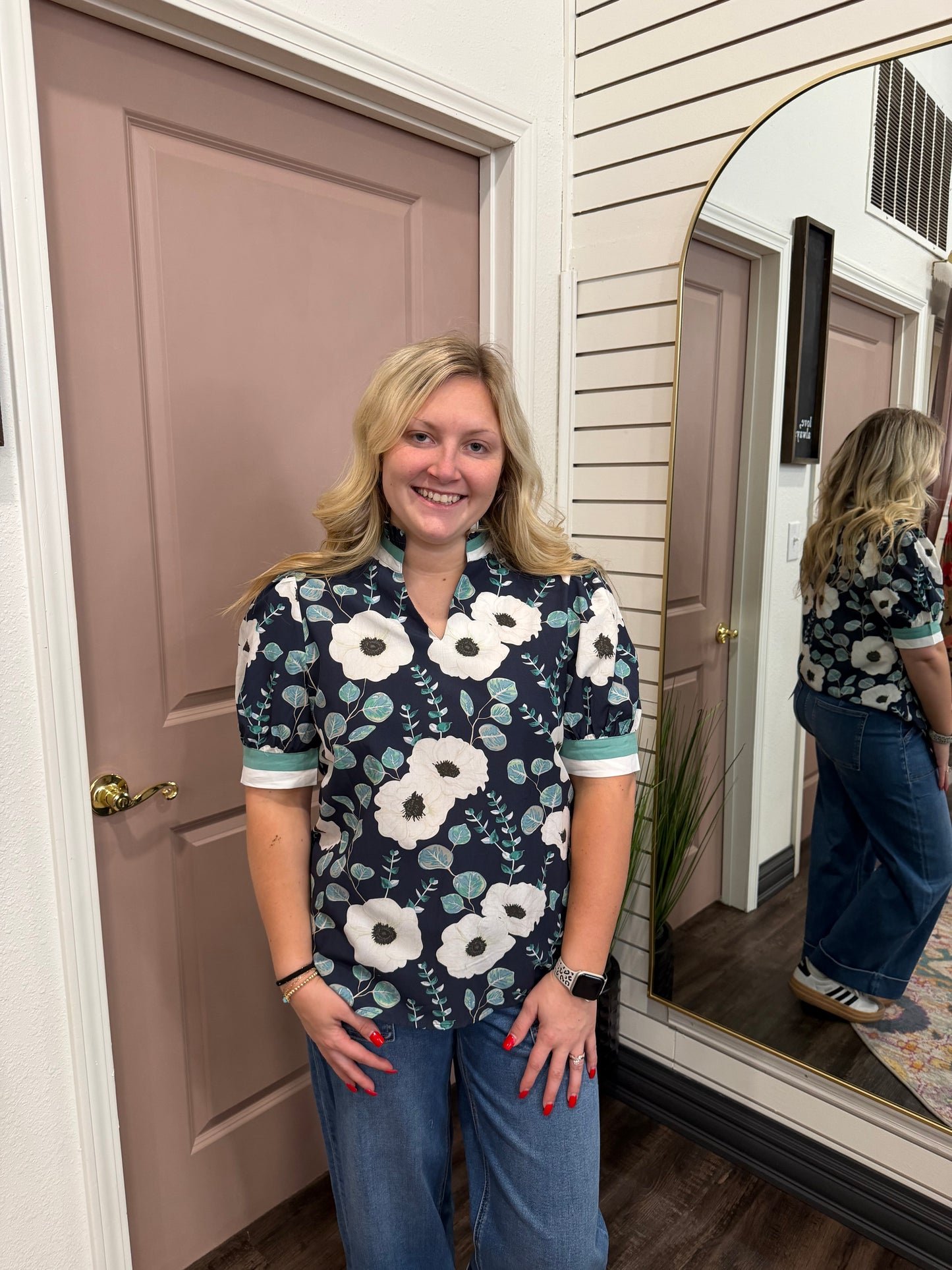 Painted Garden Blouse (117)