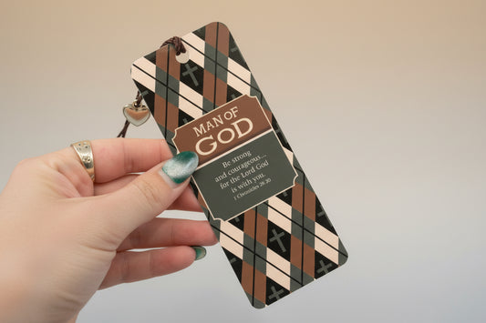Man Of God brown Bookmark