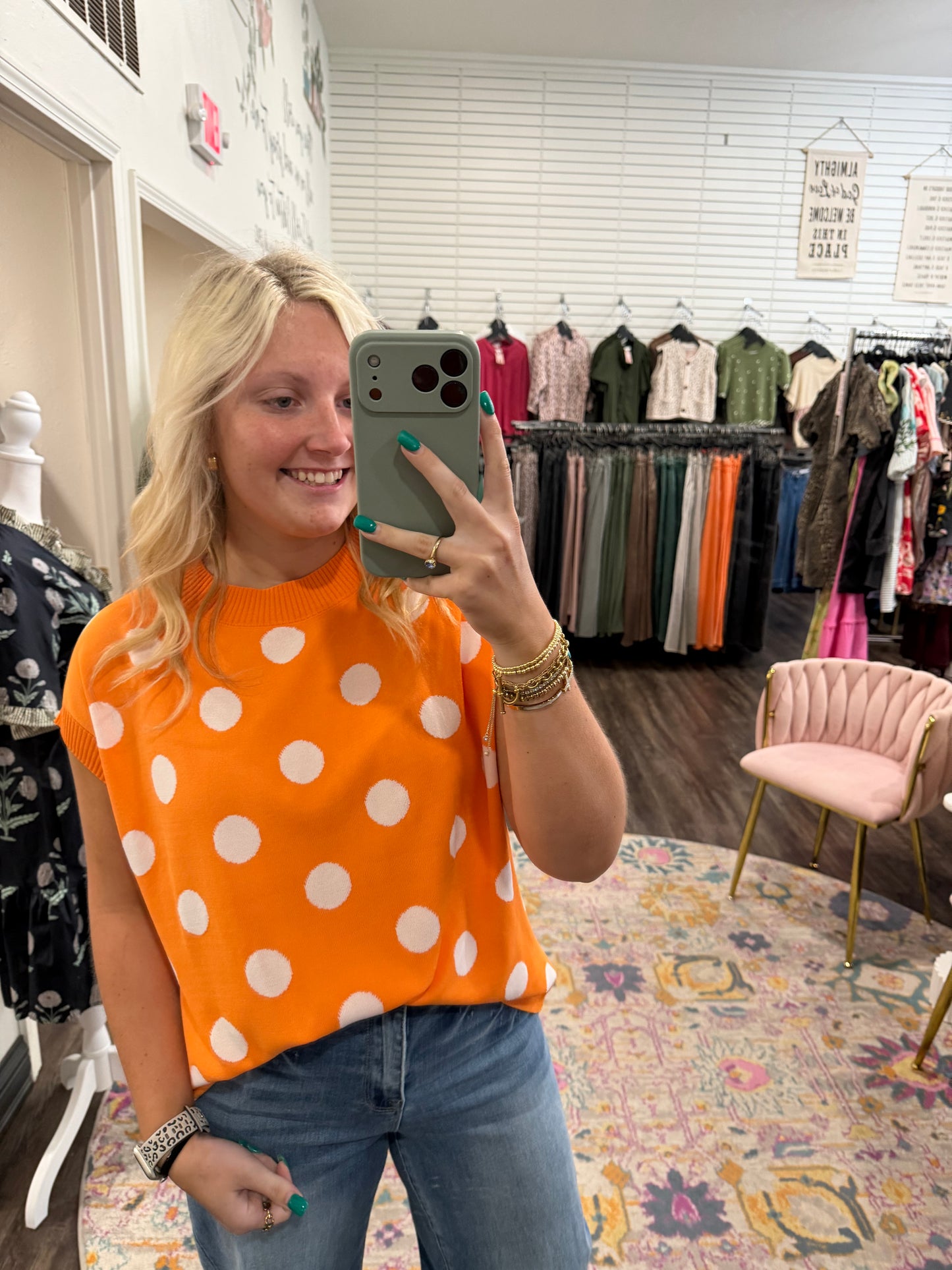 Cheerful Mood Orange Sweater