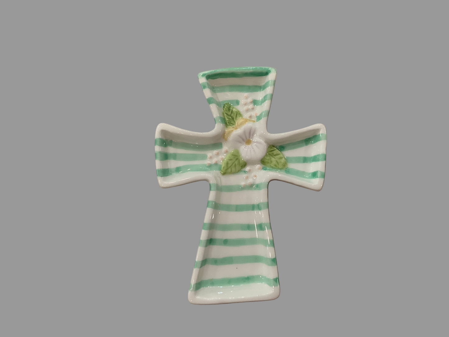 Floral Cross Trinket tray