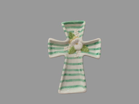 Floral Cross Trinket tray