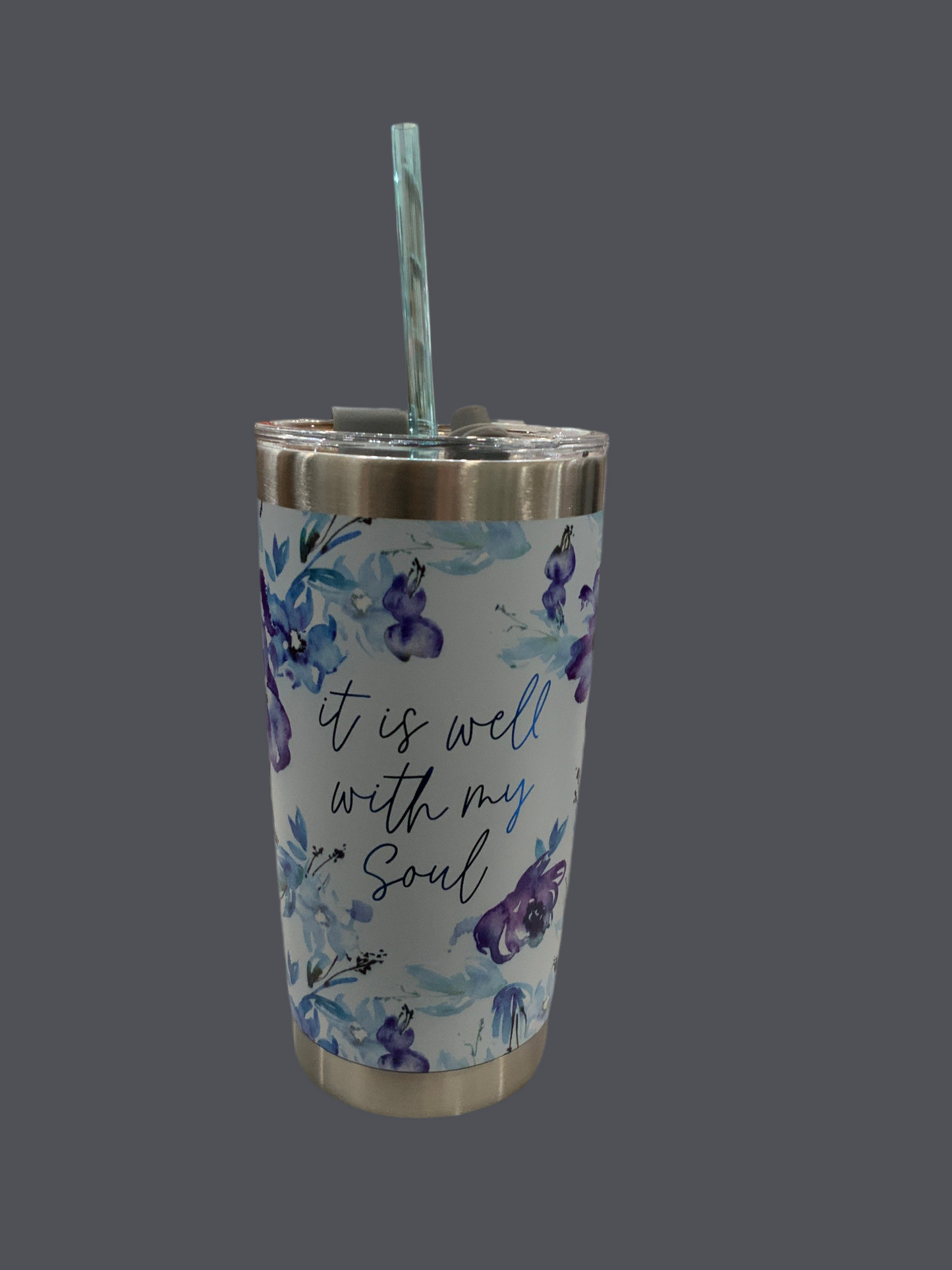 It Is Well Tumbler with Straw