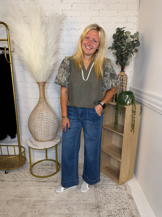 Olive Branch Blouse