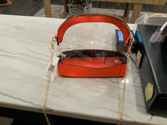 Orange Clear Stadium Bag