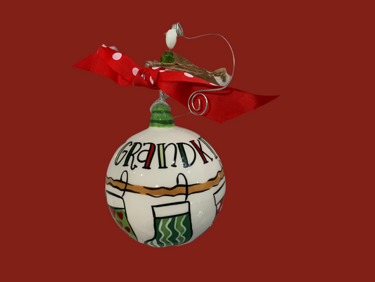 Grandkids round ornament