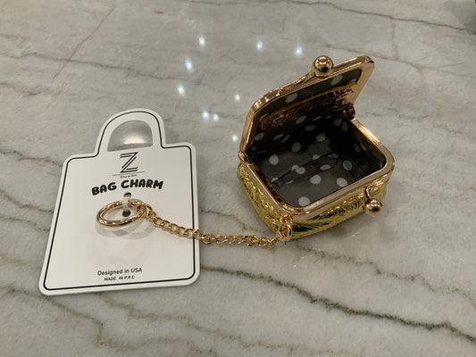 Gold Bag Charm
