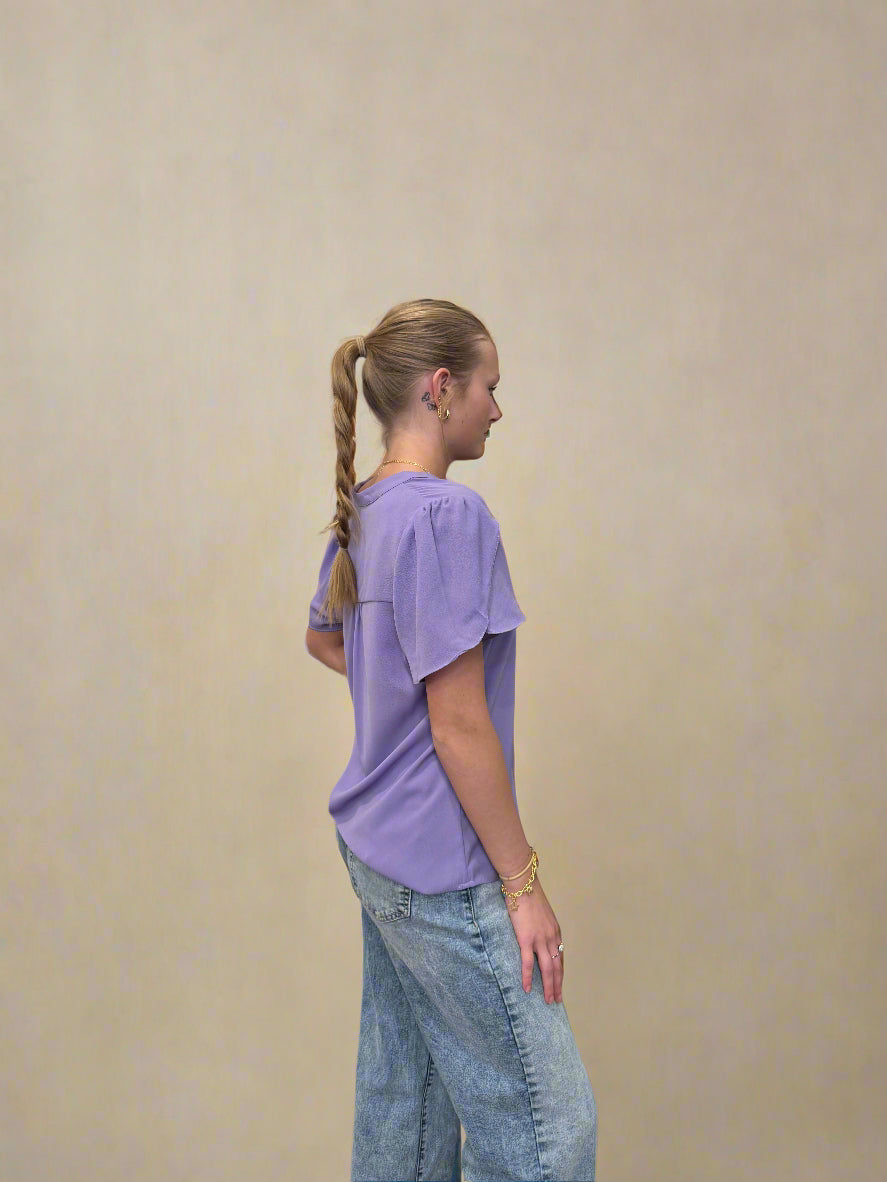 Lavender Basic Blouse