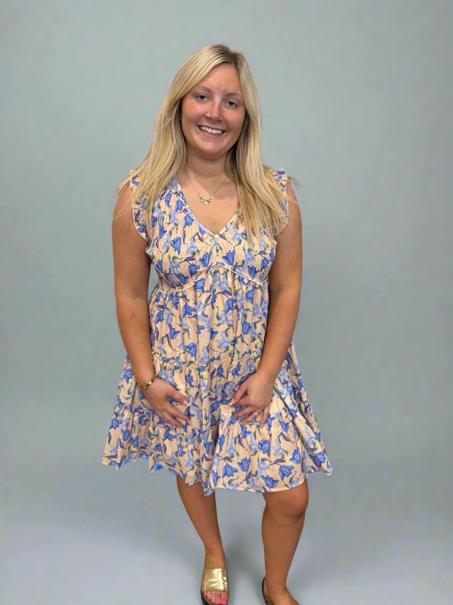 Blossom Hour Tan Dress