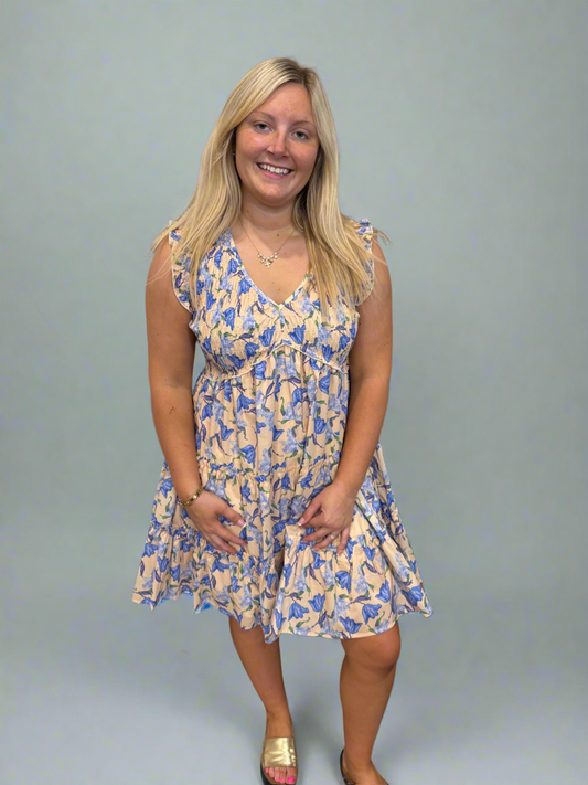Blossom Hour Tan Dress