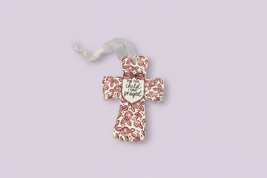 Pink For This Child Prayed Cross