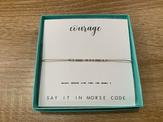 Courage Bracelet- Dot & Dash
