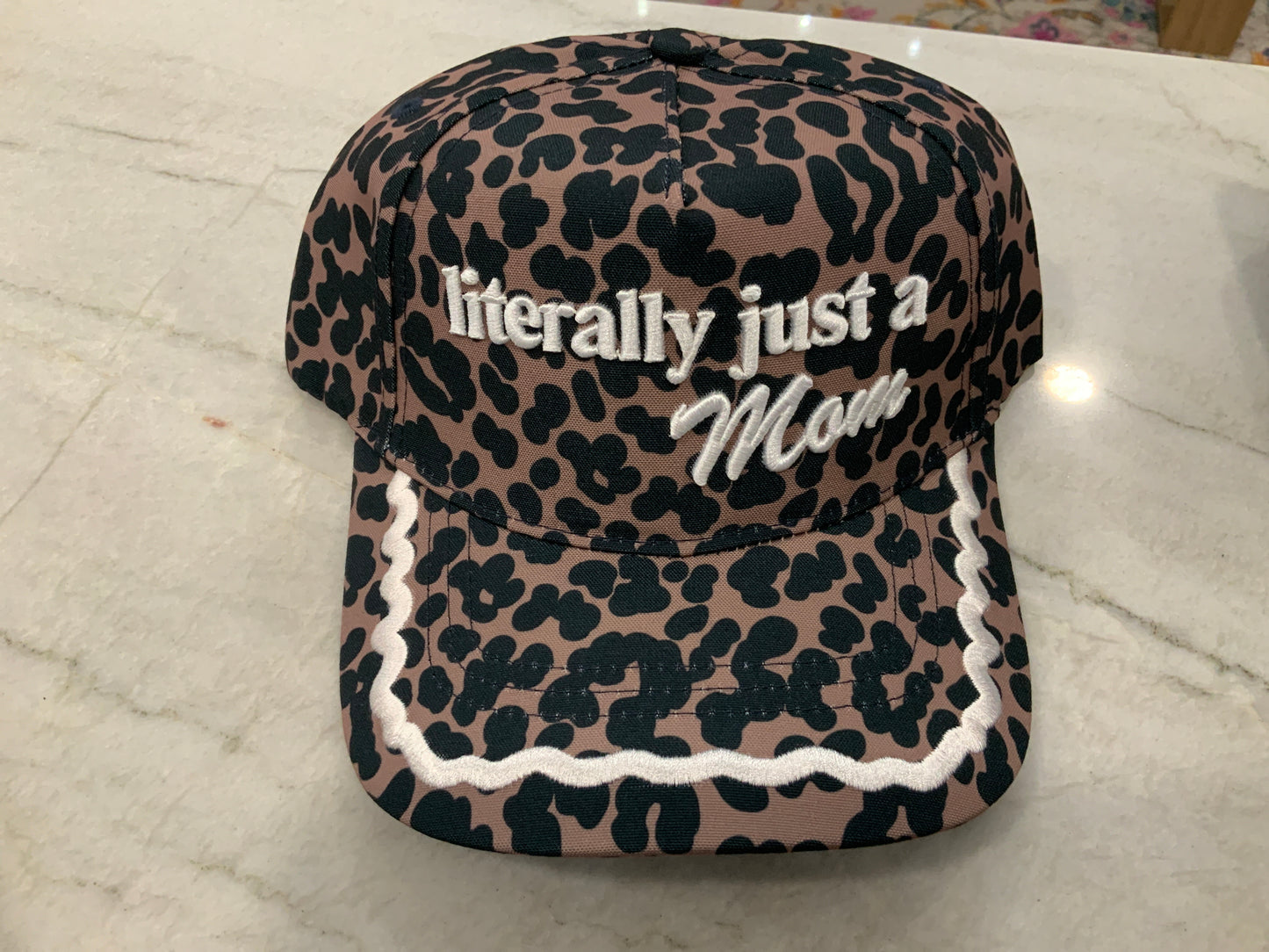 Literally Just A Mom Cheetah Hat