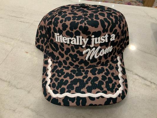 Literally Just A Mom Cheetah Hat