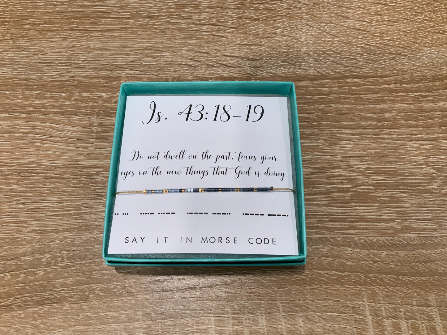 Isaiah 43:18-19 - Dot & Dash Bracelet
