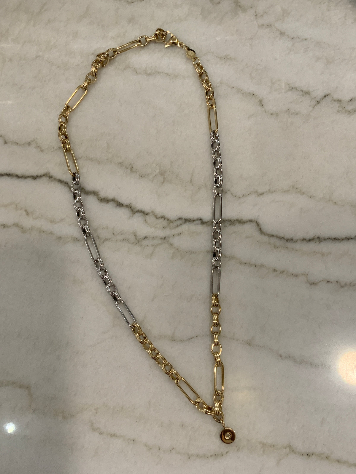 Ancona Necklace- two toned