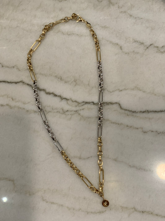 Ancona Necklace- two toned