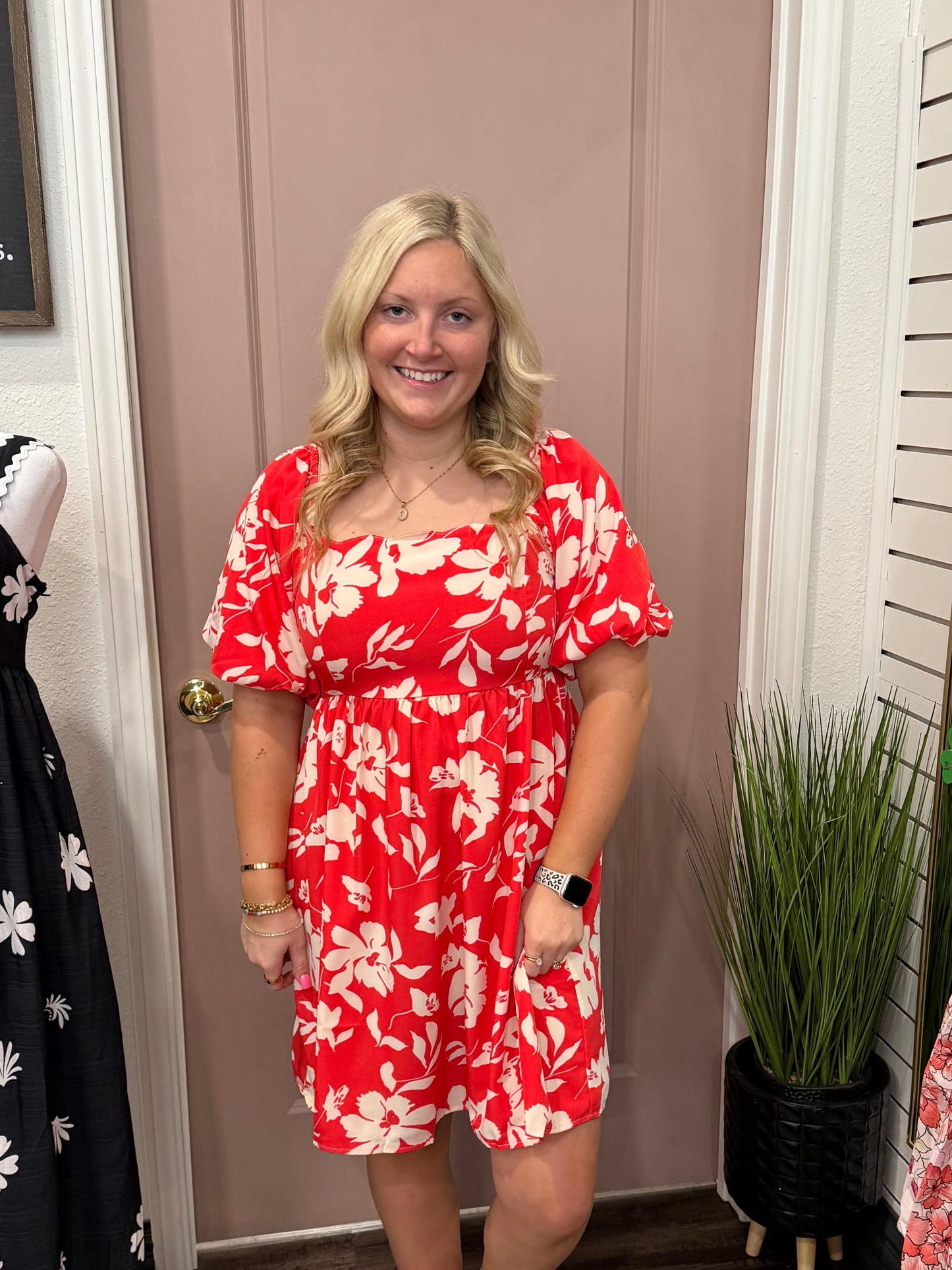 Rosewood Bloom Mini Dress (117)