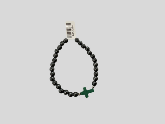 Beaded cross bracelet (multi colors)