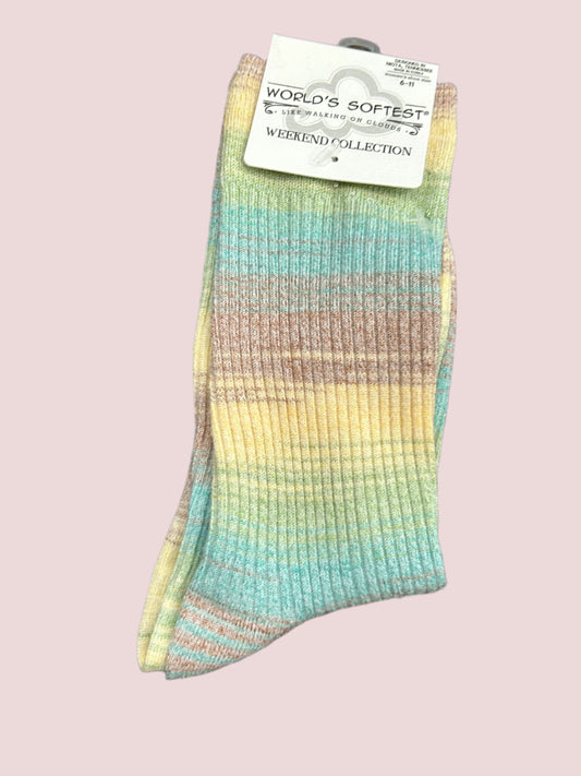 Blue Raspberry Crew Socks