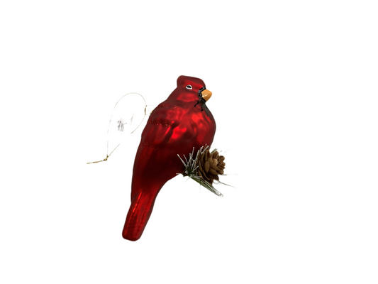 Cardinal Perched Ornament