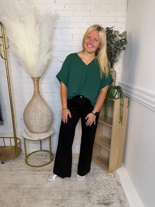 Sea Green Collard Top