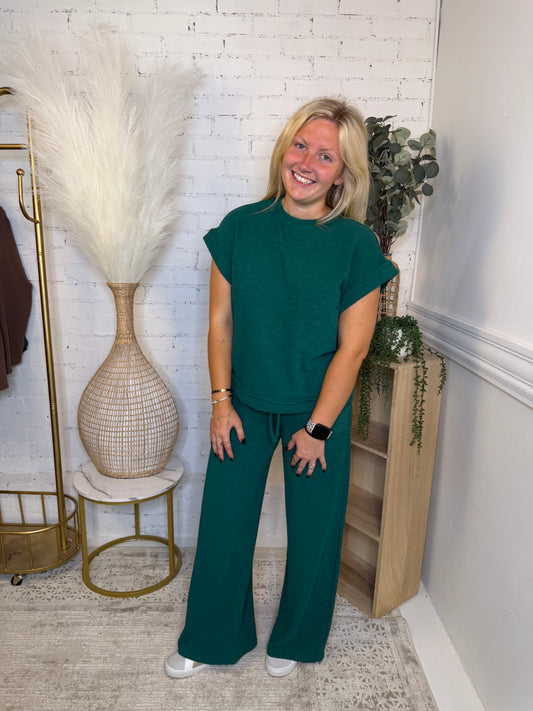 Hunter Green Cozy Set (117)