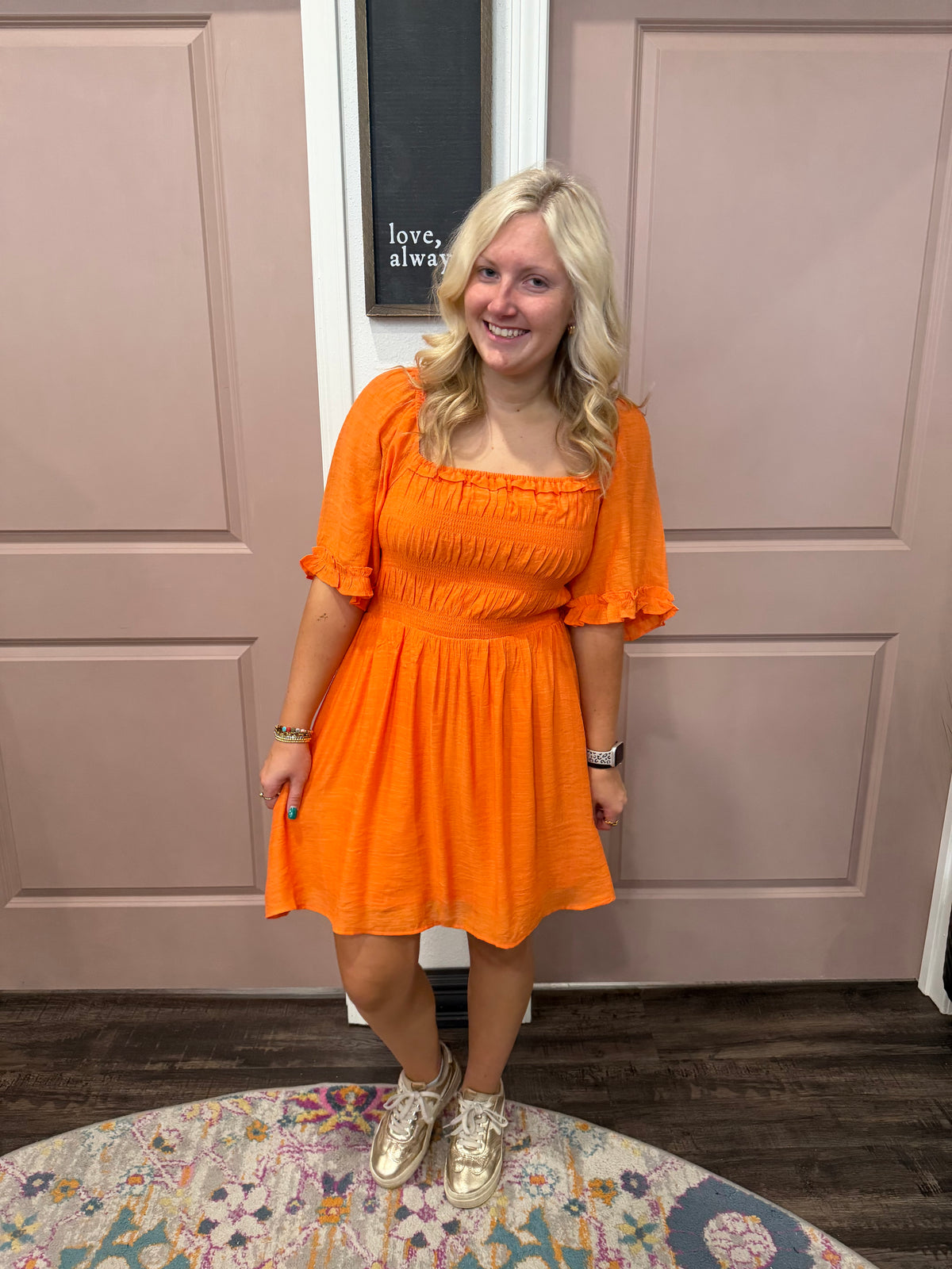 Sunset Square Neck Dress (117)