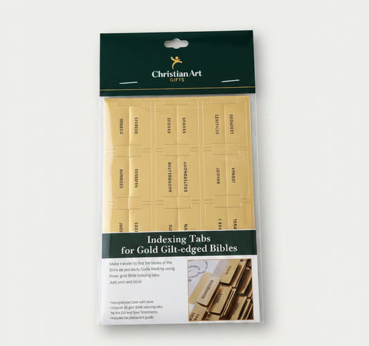 Gold Bible Tabs with Black letters
