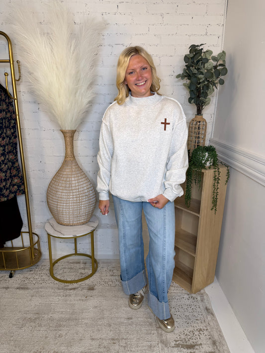 Cross Mock Neck Reversible (117)