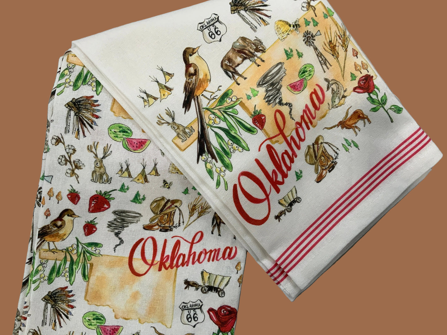 Oklahoma Tea Towel 2pk