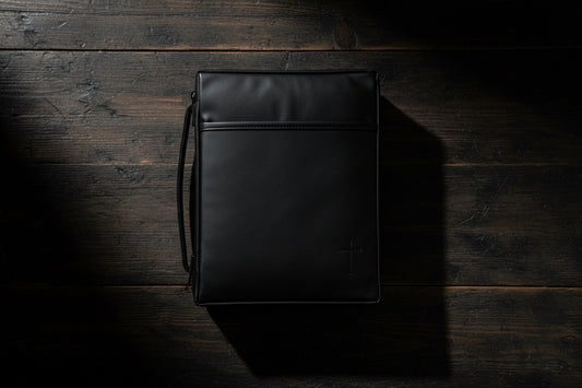 Solid Black XL Bible Case