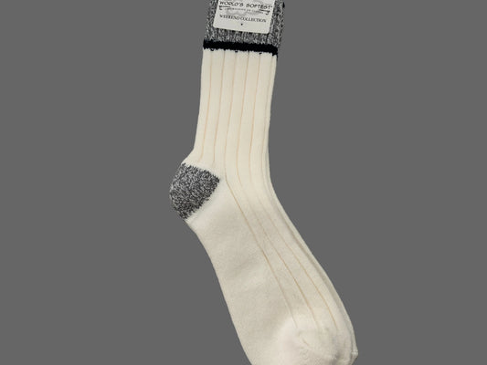 Ivory/Grey/Navy Socks