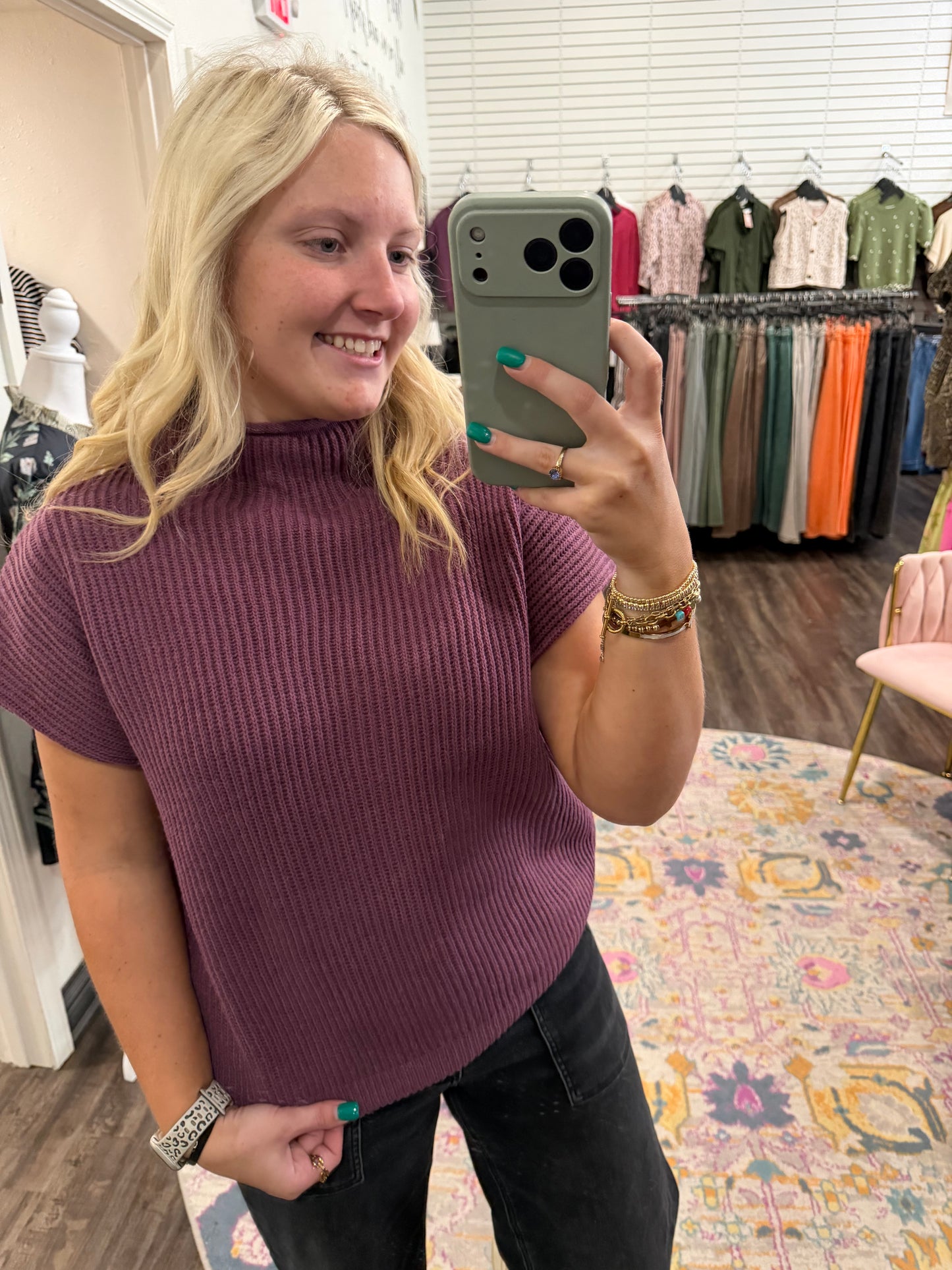 Plum Pretty Sweater (117)