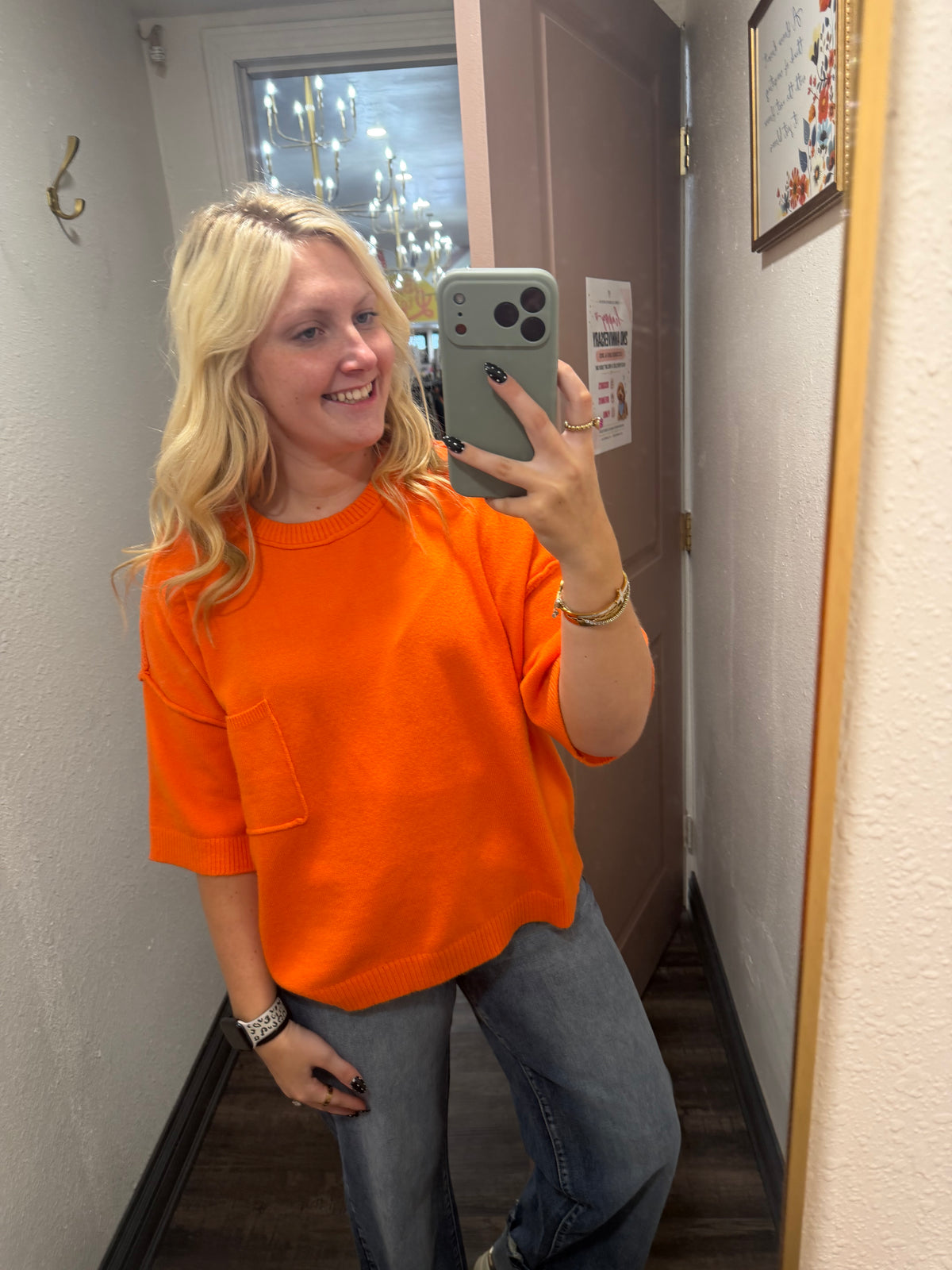Saturday Spirit Orange Sweater